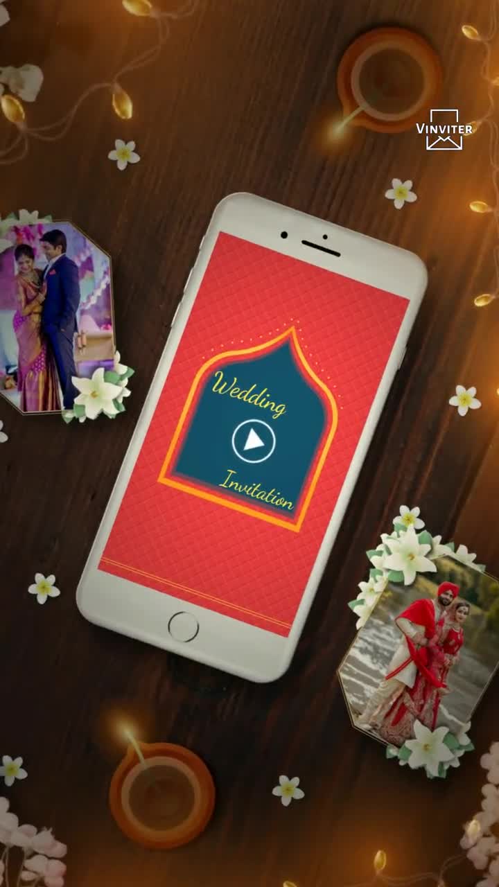 Wedding invitation with caricature & events_1670
