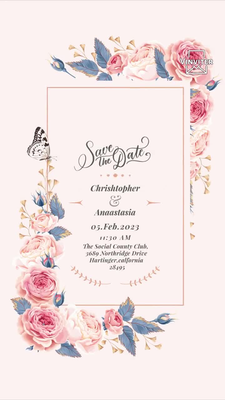 Wedding Invitation with 1 Image_101