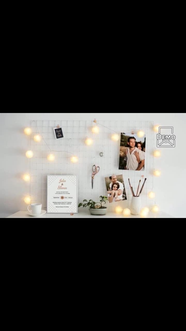 Wedding invitation with 3 images_112