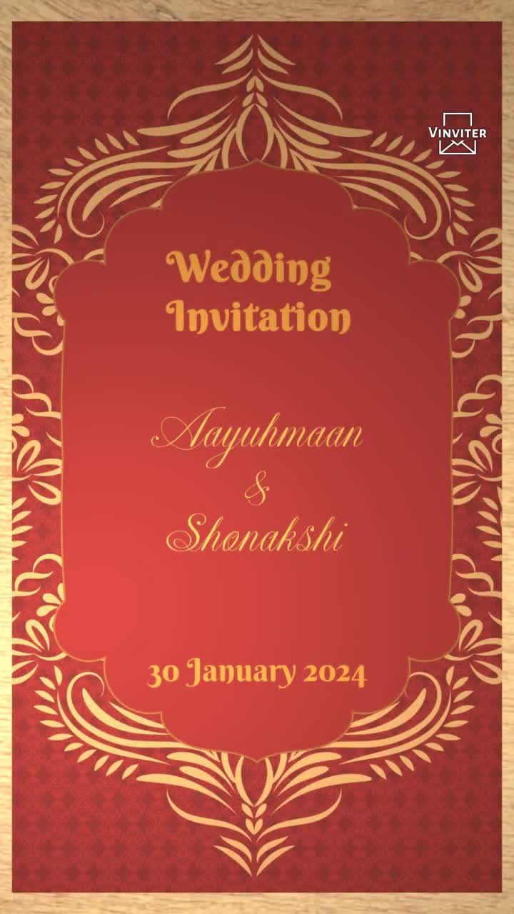 Wedding Invitation with 6 events
