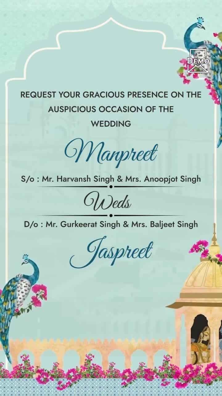Punjabi wedding invitation_1272