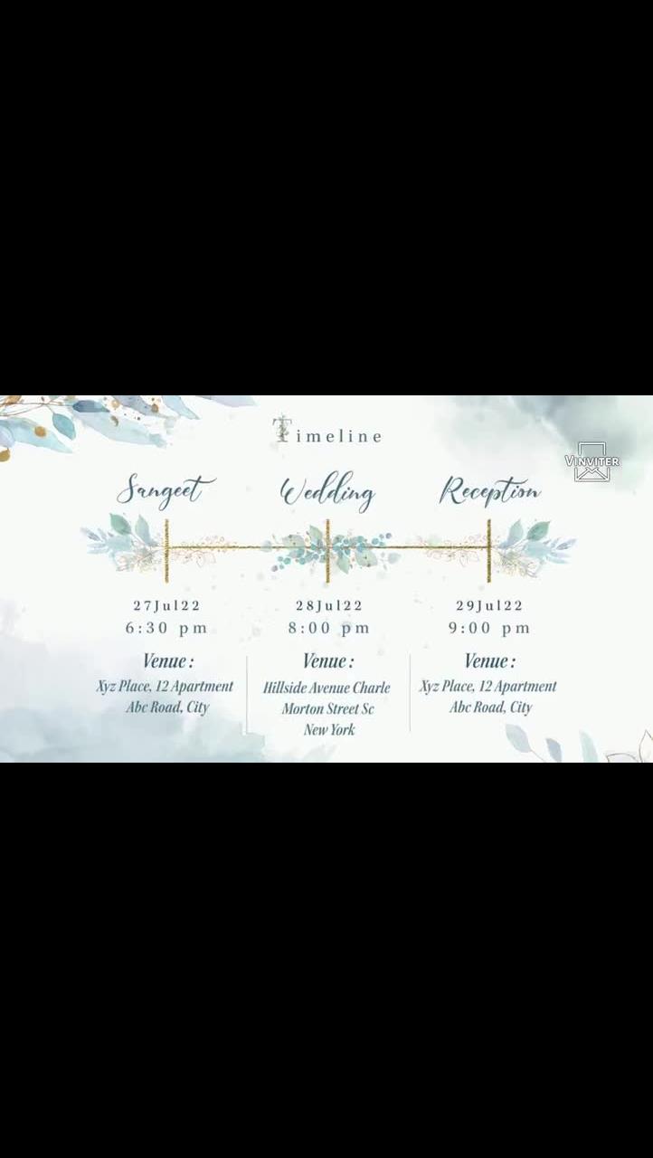 Wedding with 2 Events