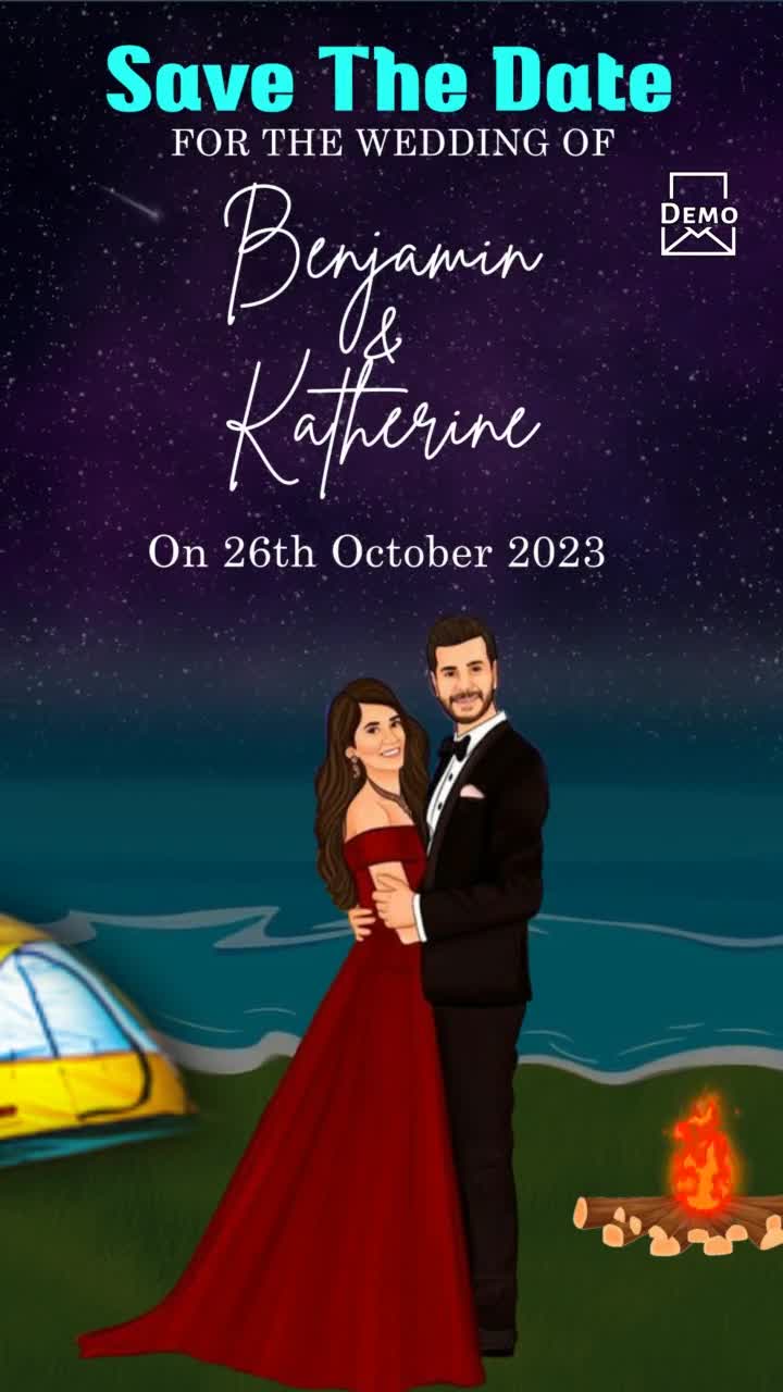 Save the Date With Caricature_1694
