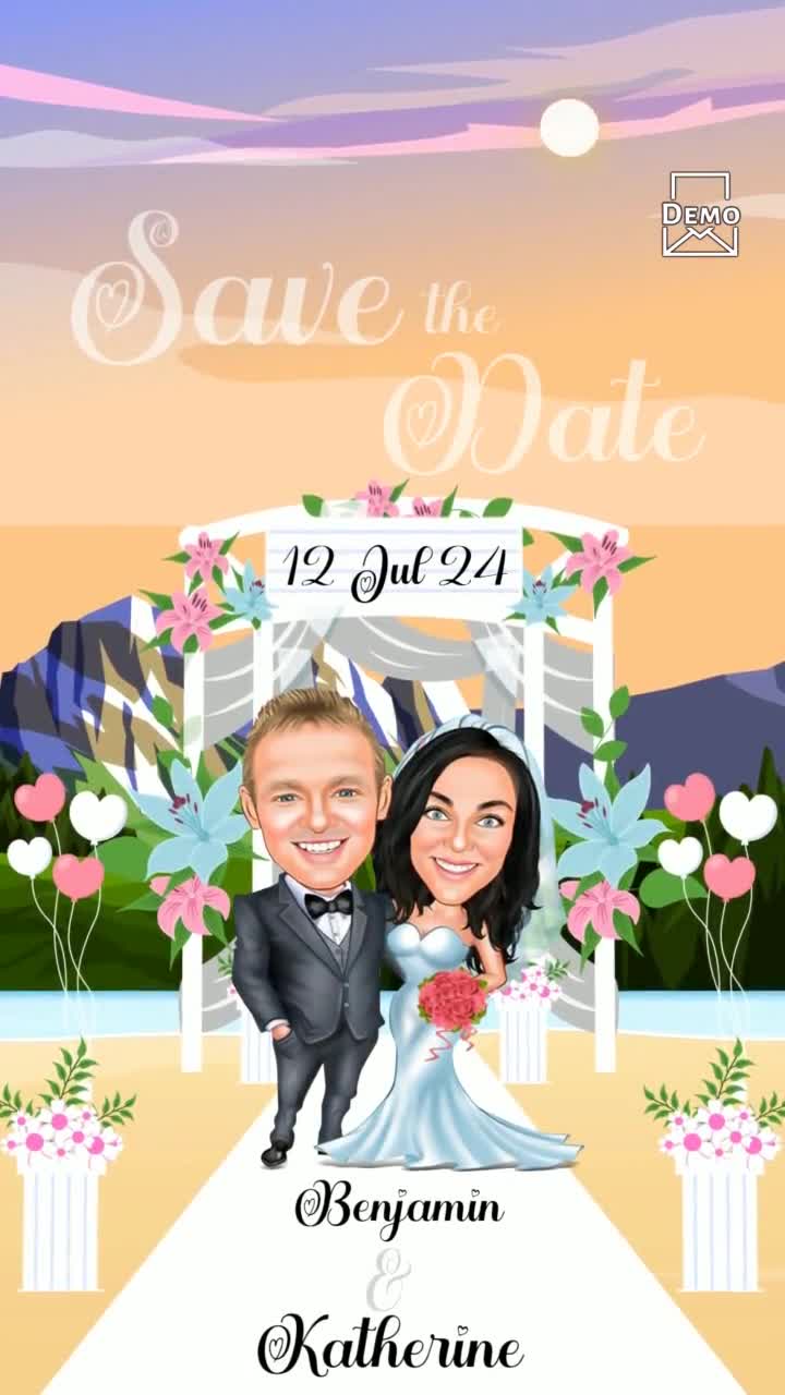 Save the date with Caricature_1693